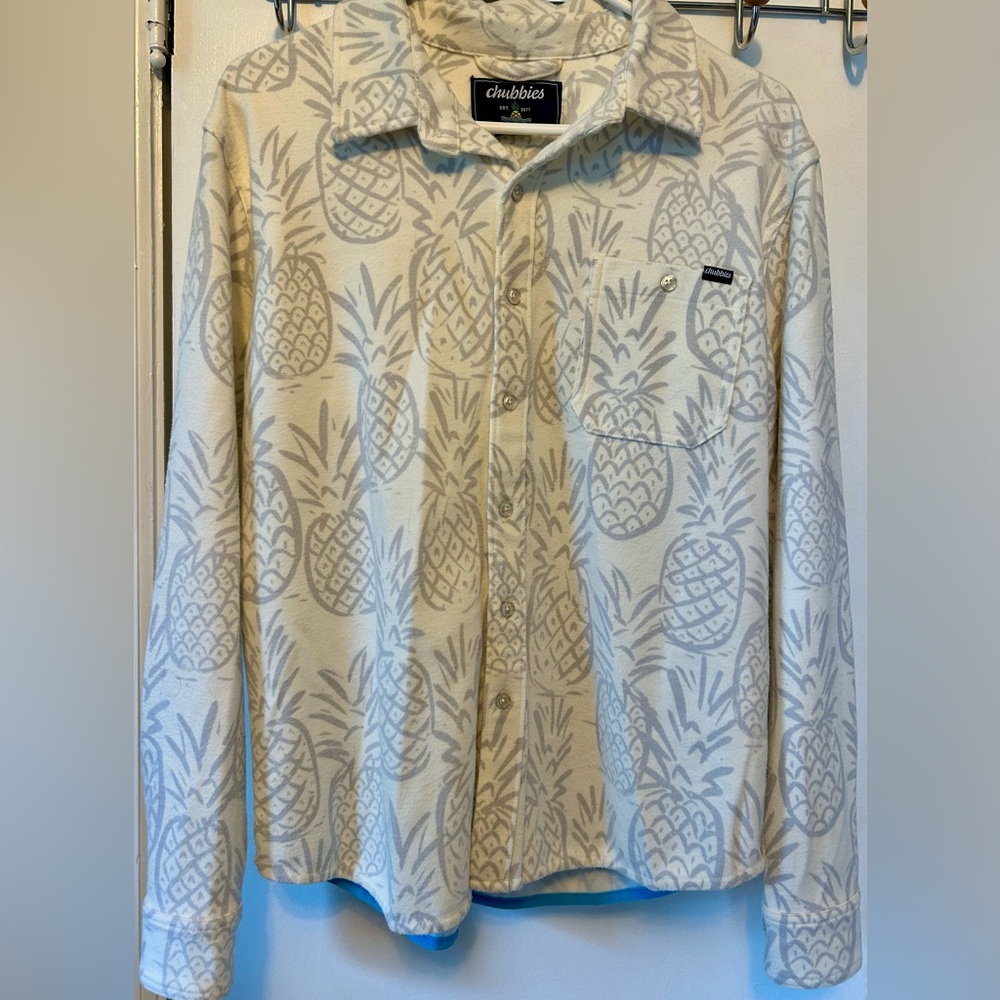 Chubbies The Tropical Snow Knit Faux Flannel Pineapple Print